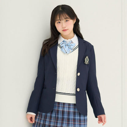 Lovetoxic 徽章裝飾西裝外套 卒服 畢業季 禮儀場合 聚會 発表會 演出服 100%聚酯纖維