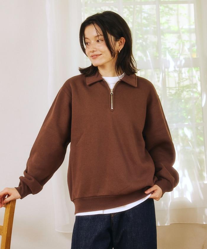 FREAK'S STORE 翻領拉鍊套頭衛衣 男 女 寬鬆 休閒 運動 舒適 保暖 2026秋冬