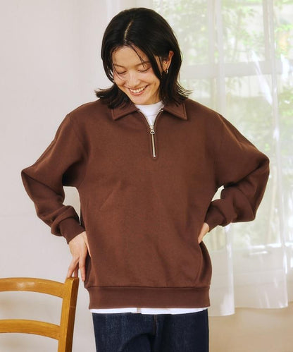 FREAK'S STORE 翻領拉鍊套頭衛衣 男 女 寬鬆 休閒 運動 舒適 保暖 2026秋冬