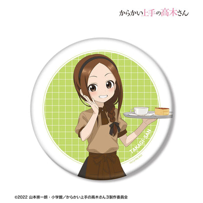 《擅長捉弄的高木同學》 描き下ろし 高木さん カフェ店員 お仕事體験ver. 第2弾 BIG缶バッジ 直徑15.2cm 紙/ブリキ 徽章