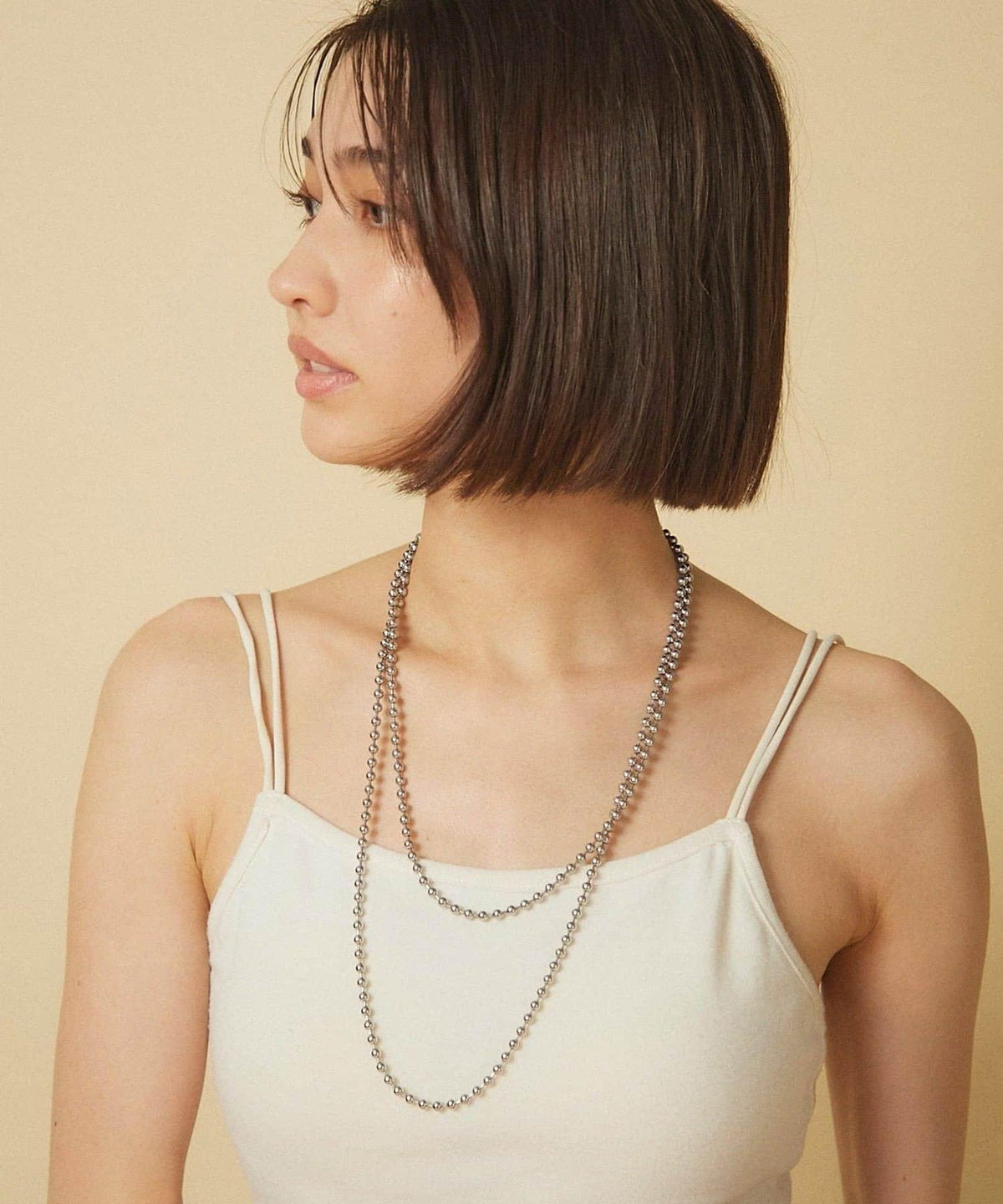 Remind me and forever 醫用級不鏽鋼球鏈項鍊 126cm 飾品