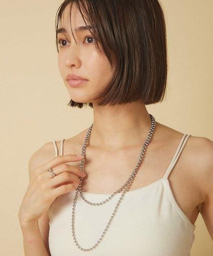 Remind me and forever 醫用級不鏽鋼球鏈項鍊 126cm 飾品