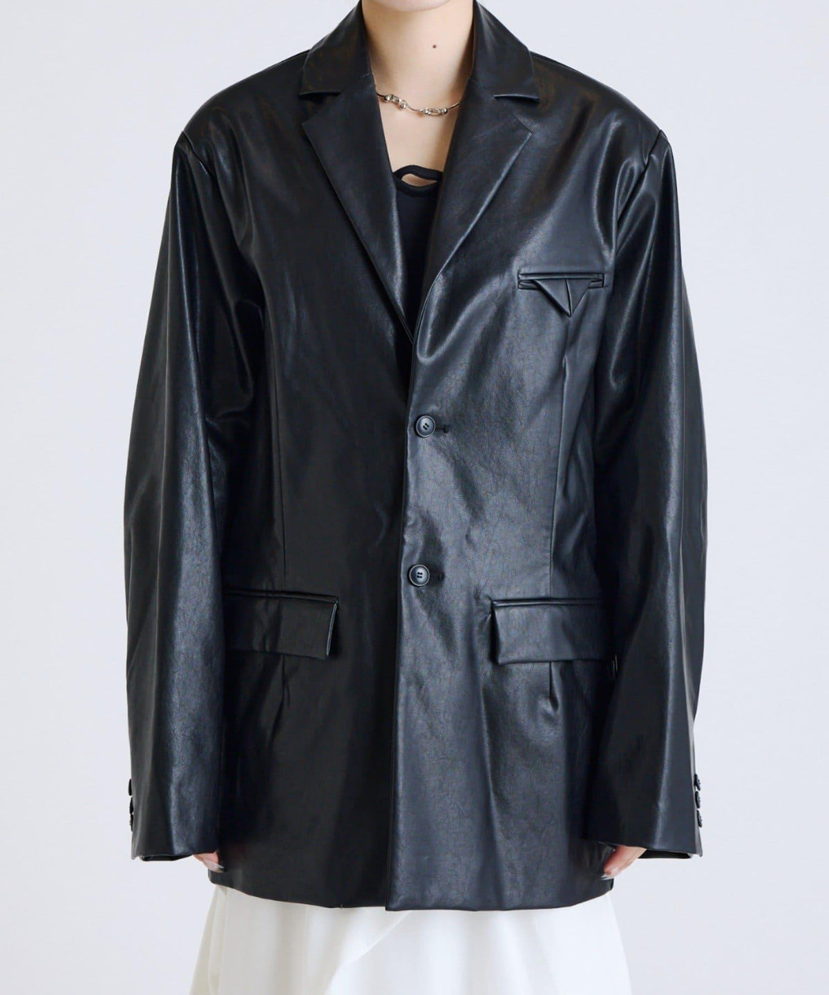 Lui's FEMME 26AW 合成皮革 テーラードジャケット