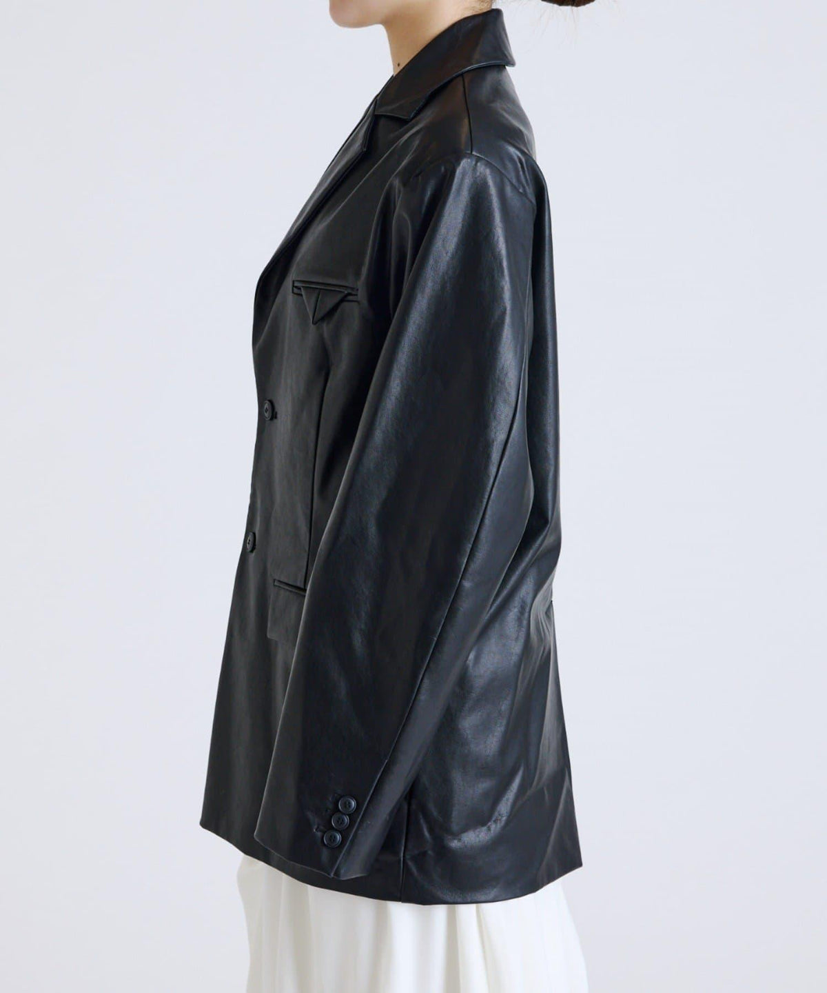 Lui's FEMME 26AW 合成皮革 テーラードジャケット
