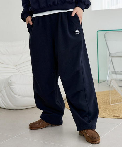 UMBRO × PUBLUX 聯名款 別注款 圓筒面料打褶寬鬆運動長褲