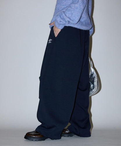 UMBRO × PUBLUX 聯名款 別注款 圓筒面料打褶寬鬆運動長褲