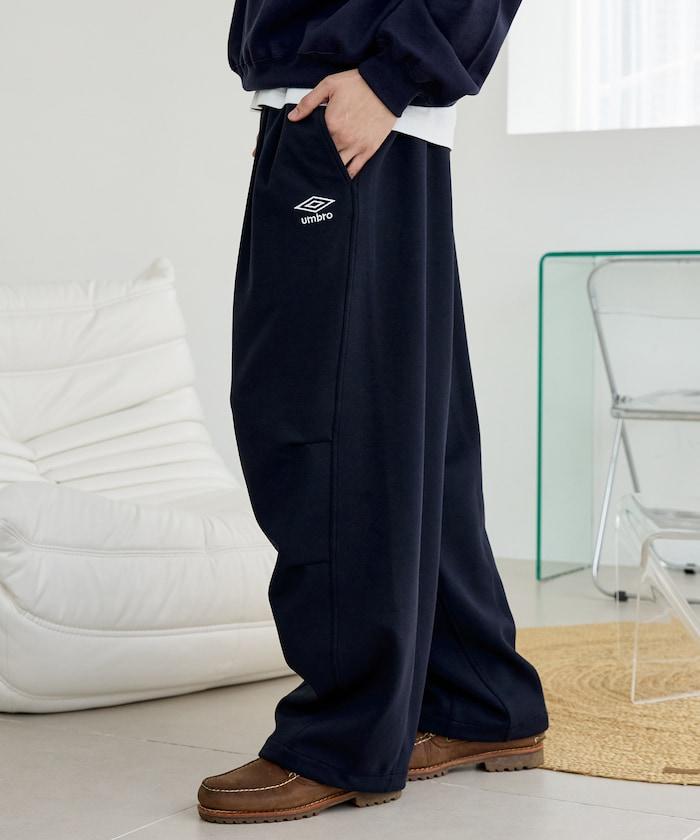 UMBRO × PUBLUX 聯名款 別注款 圓筒面料打褶寬鬆運動長褲