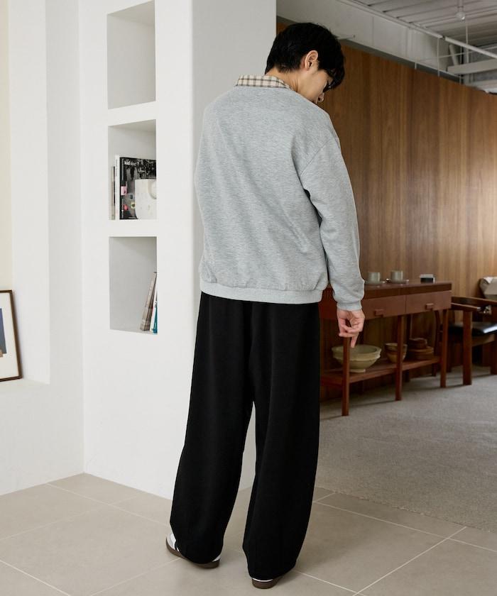 UMBRO × PUBLUX 聯名款 別注款 圓筒面料打褶寬鬆運動長褲