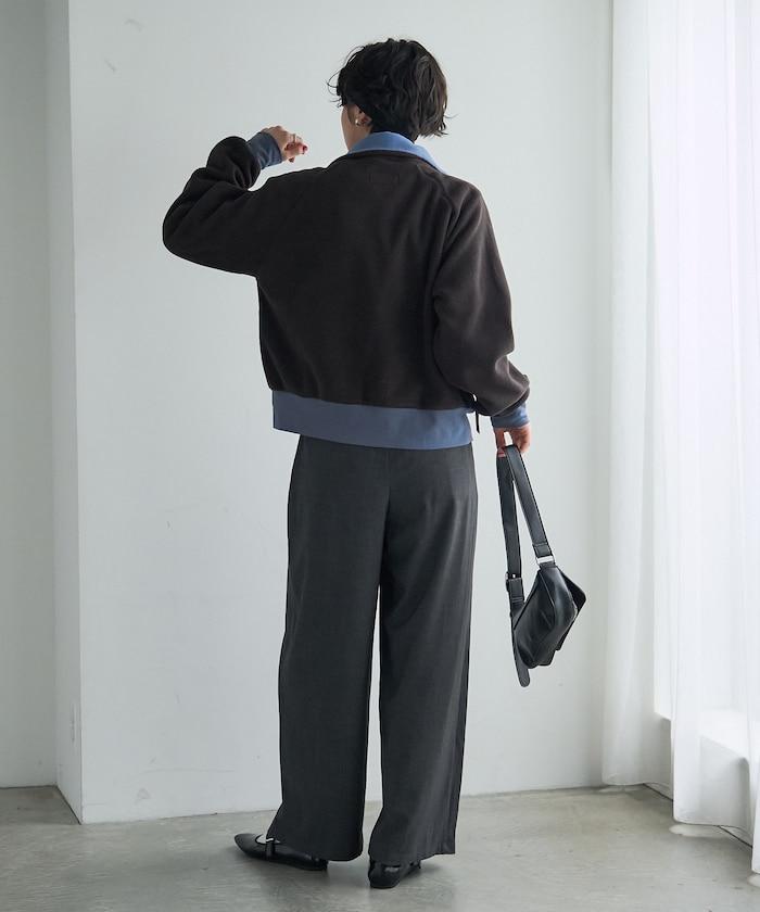 Foxfire × FREAK'S STORE 聯名款 拼色 連帽抓絨拉鍊夾克外套 夾克衫