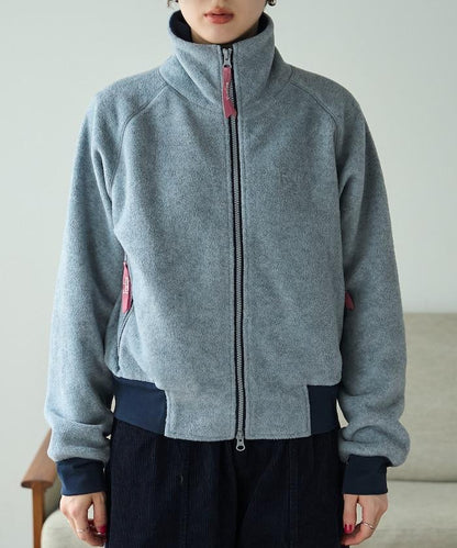 Foxfire × FREAK'S STORE 聯名款 拼色 連帽抓絨拉鍊夾克外套 夾克衫