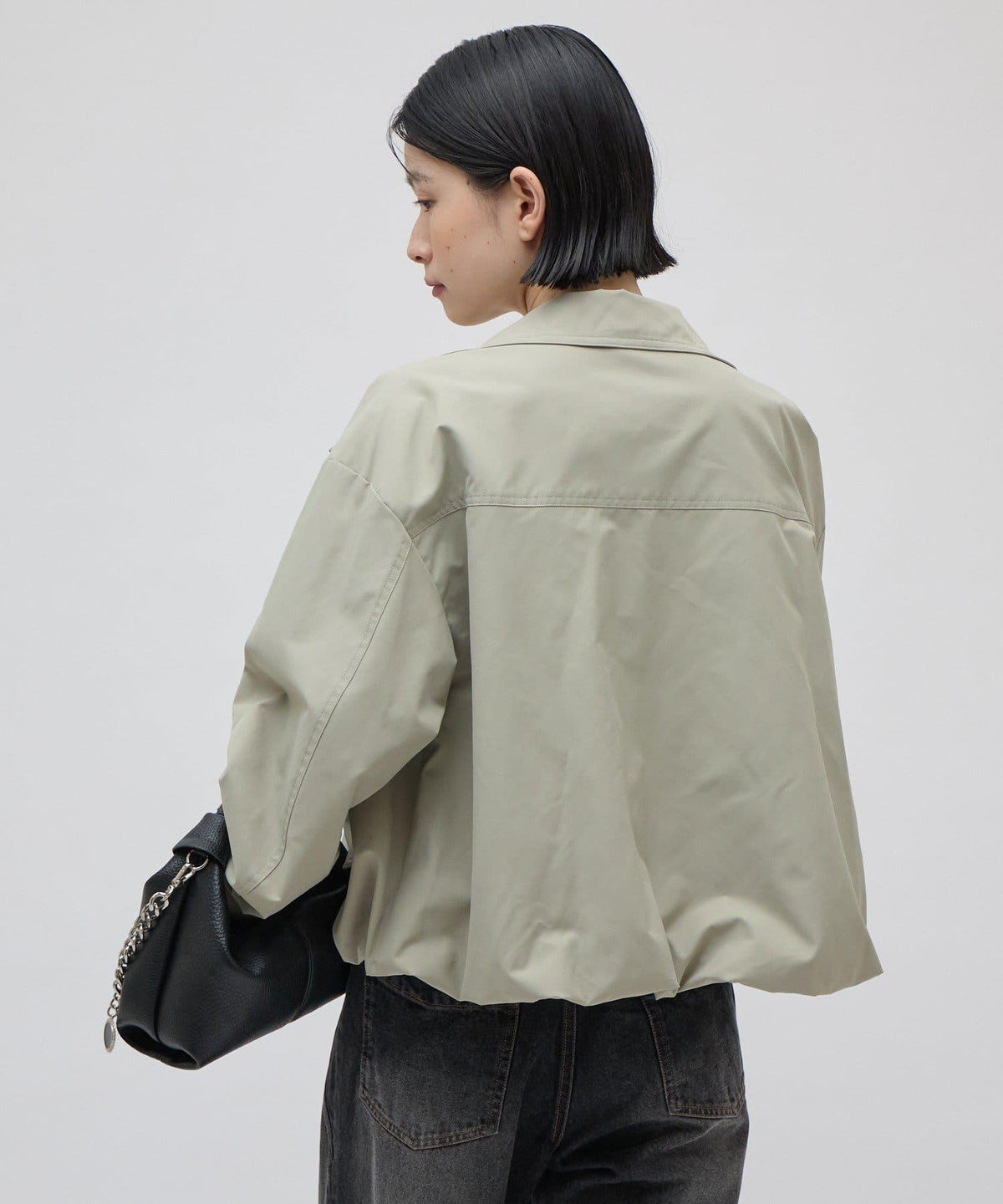 Lui's FEMME 26AW 寬鬆落肩抽繩下襬拉鍊夾克 外套