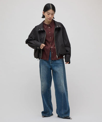 Lui's FEMME 26AW 寬鬆落肩抽繩下襬拉鍊夾克 外套