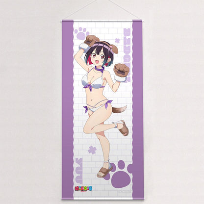ばっどがーる 描き下ろし特大タペストリー 優谷優 アニマル水著 72x160cm