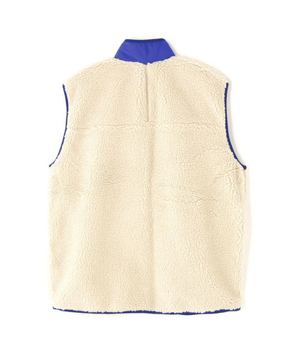 Patagonia/巴塔哥尼亞 男士 Classic Retro-X 抓絨背心 BEAVER 別注 環保抓絨 拼色 翻領 2000年代初期設計風格