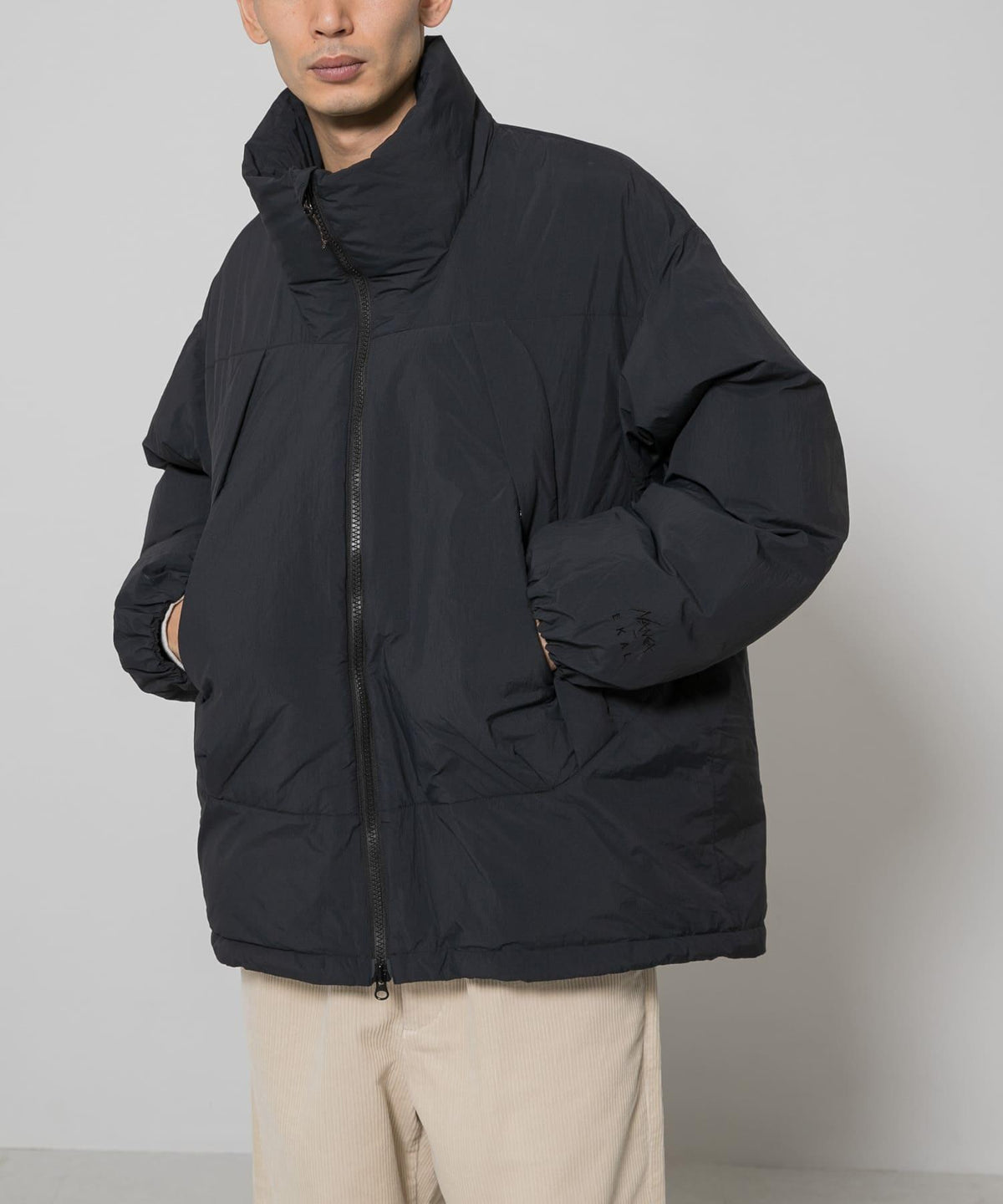 別注 NANGA EKAL 聯名 26FW 戶外保暖立領羽絨服 環保再生尼龍 軍裝口袋