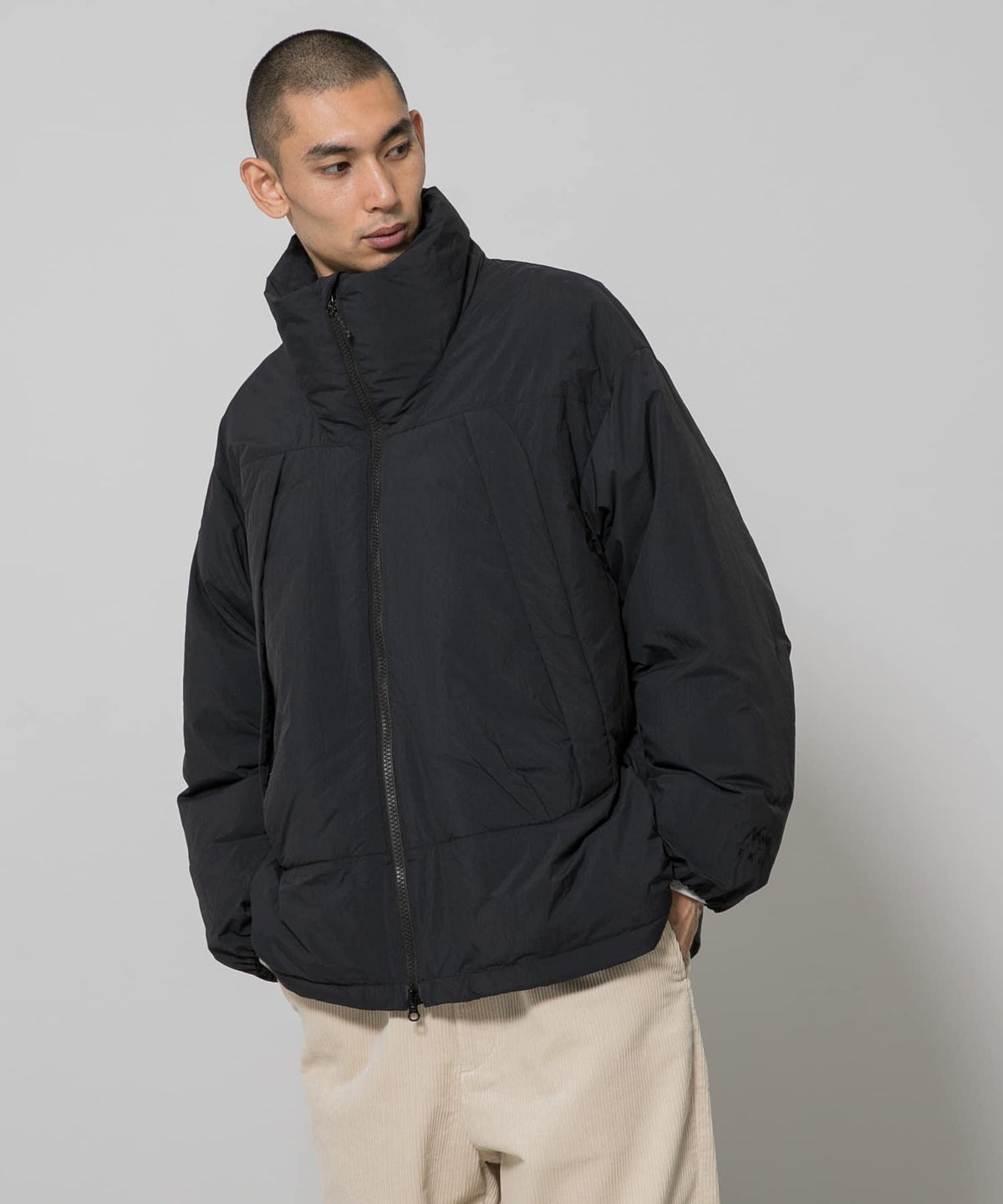 別注 NANGA EKAL 聯名 26FW 戶外保暖立領羽絨服 環保再生尼龍 軍裝口袋