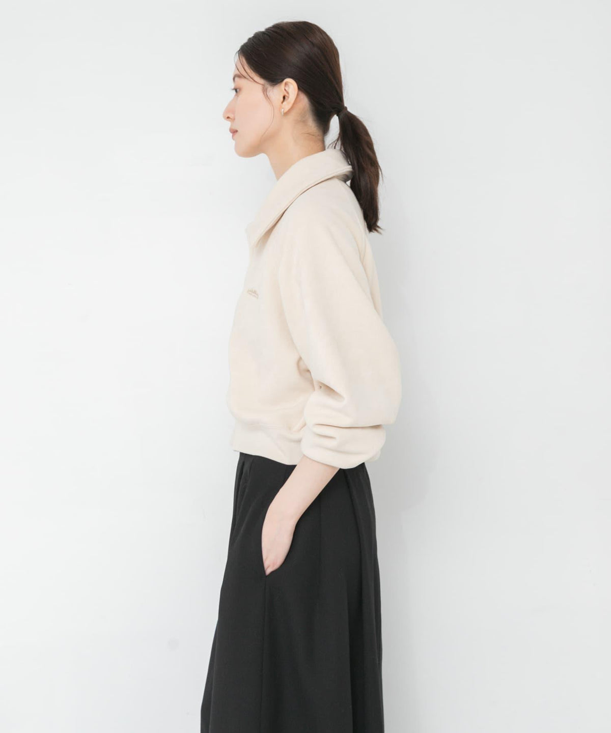 別注 THOUSAND MILE × URBAN RESEARCH 針織抓絨拉鍊連帽衫 彈力保暖防靜電抗菌防臭