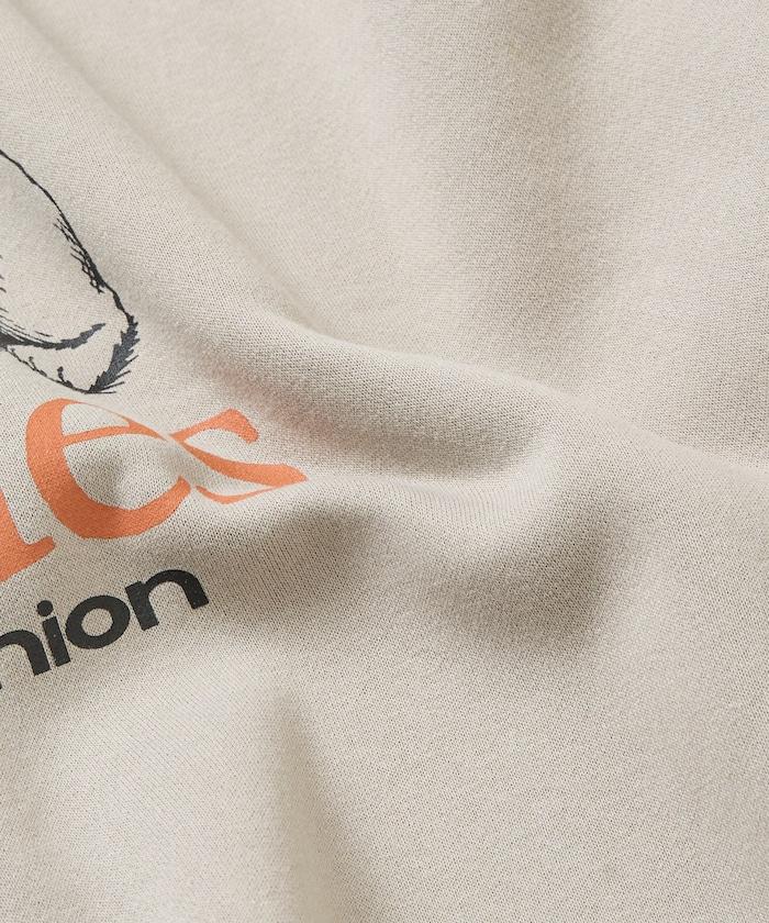 diskunion × FREAK'S STORE 聯名 法鬥 音樂主題 印花 圓領衛衣 寬鬆款 聚酯纖維/棉混紡