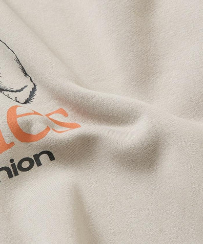 diskunion × FREAK'S STORE 聯名 法鬥 音樂主題 印花 圓領衛衣 寬鬆款 聚酯纖維/棉混紡