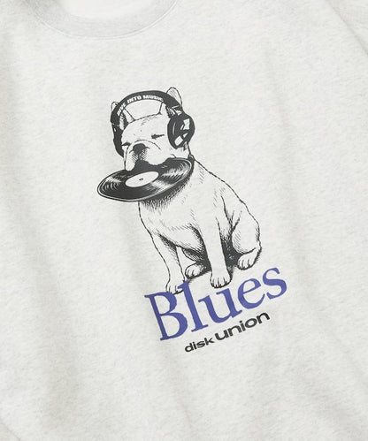 diskunion × FREAK'S STORE 聯名 法鬥 音樂主題 印花 圓領衛衣 寬鬆款 聚酯纖維/棉混紡