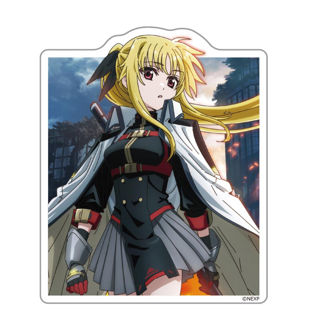 魔法少女奈葉 EXCEEDS Gun Blaze Vengeance 費特 異形貼紙 約75mm 鹽化乙烯