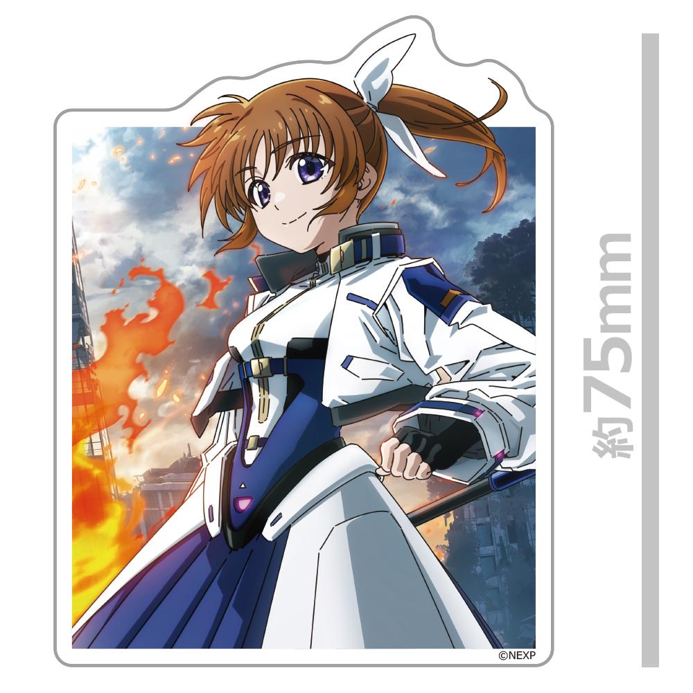 魔法少女奈葉 EXCEEDS Gun Blaze Vengeance 角色貼紙 約75mm 鹽化乙烯