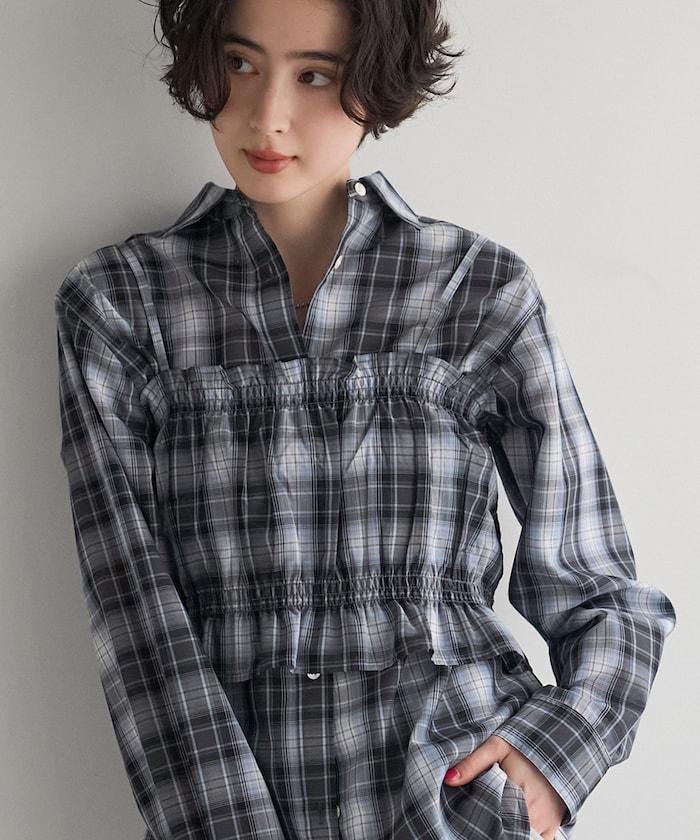 FREAK'S STORE 2026秋冬 休閒格紋襯衫疊穿馬甲套裝