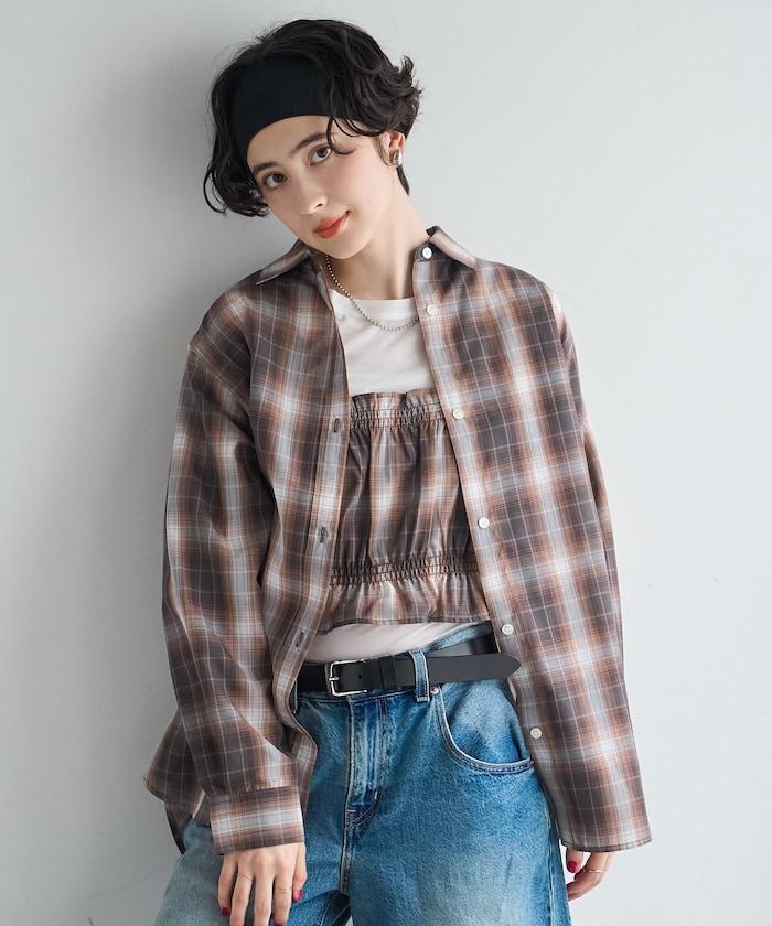 FREAK'S STORE 2026秋冬 休閒格紋襯衫疊穿馬甲套裝