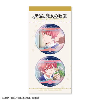黑貓與魔女的教室 角色插畫印刷 極光徽章 2個セット 卡斯特爾·傑米尼&波爾克斯·傑米尼 約φ57mm 徽章