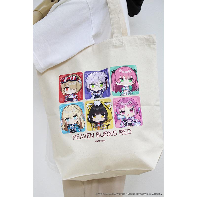 ヘブンバーンズレッド 緋染天空 帆布托特包 賽博朋克ver. H37cm×W36cm×D11cm 棉100%