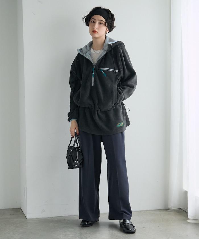 FREAK'S STORE 2026秋冬 垂感貝亞紙板面料立體打褶闊腿褲