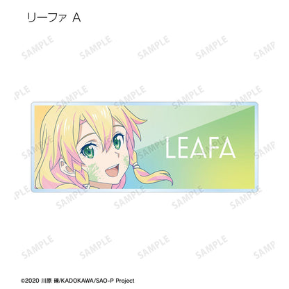 《刀劍神域》Ani-Art clear label 亞克力姓名牌 第二彈 桐人 亞絲娜 莉法 詩乃 優吉歐 愛麗絲 拼色 68x27mm 亞克力 徽章