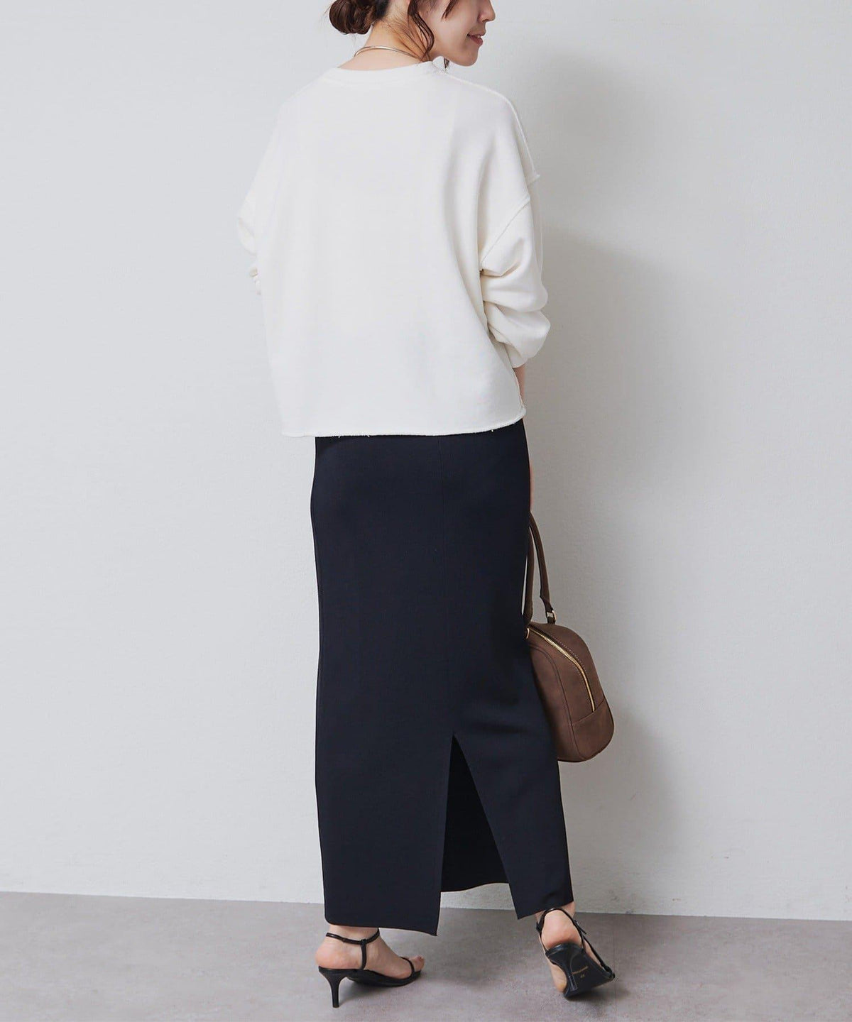 PUAL CE CIN 2026 AW VINTAGE REBELLION系列 寬鬆大Logo刺繡裡毛棉質長袖T恤 女