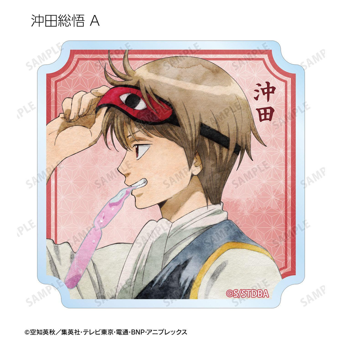 銀魂 描き下ろし 夏の歩み・水彩風ver. 聯名透明異形貼紙 12枚入BOX