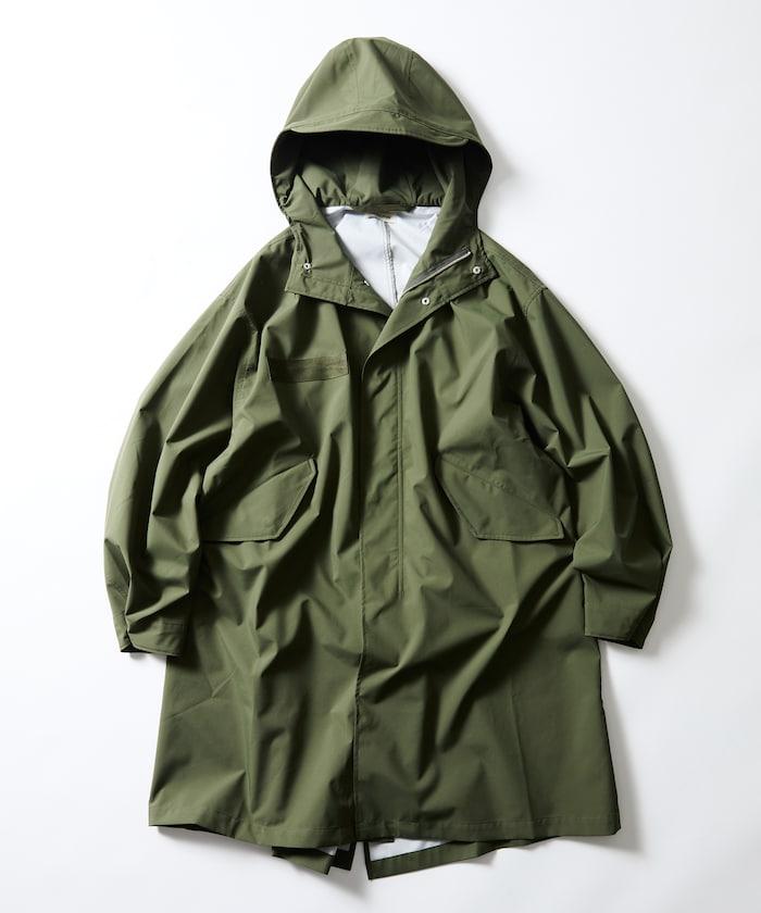 FREAK'S STORE 2026秋冬 連帽防潑水尼龍長款風衣 寬鬆廓形 街頭軍事風 戶外通勤男女同款