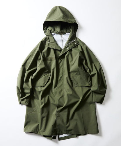 FREAK'S STORE 2026秋冬 連帽防潑水尼龍長款風衣 寬鬆廓形 街頭軍事風 戶外通勤男女同款