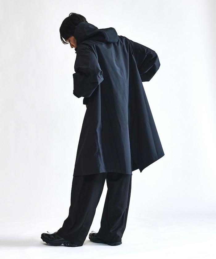 FREAK'S STORE 2026秋冬 連帽防潑水尼龍長款風衣 寬鬆廓形 街頭軍事風 戶外通勤男女同款