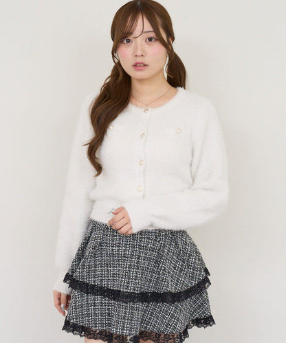 NICE CLAUP ティアードミニスカート