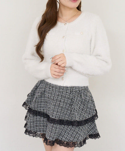 NICE CLAUP ティアードミニスカート
