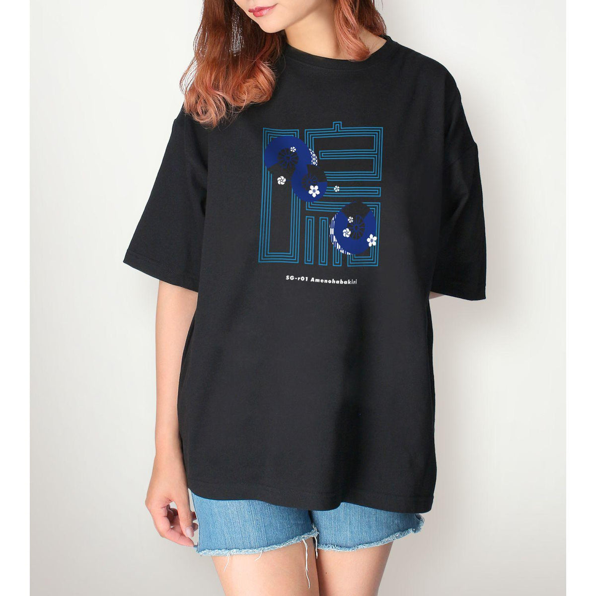 戰姬絕唱Symphogear XV 風鳴翼 私服ver. 著用BIGシルエットTシャツ男女同款