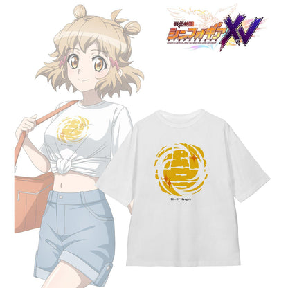 戰姬絕唱Symphogear 描き下ろし 立花 響 私服ver. 著用BIGシルエットTシャツ L