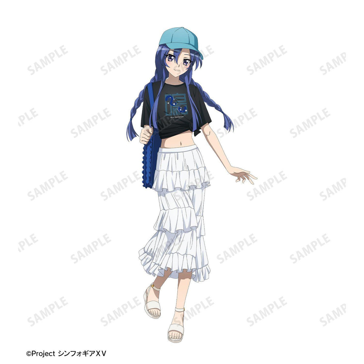 戰姬絕唱Symphogear XV 風鳴翼 私服ver. 著用BIGシルエットTシャツ男女同款