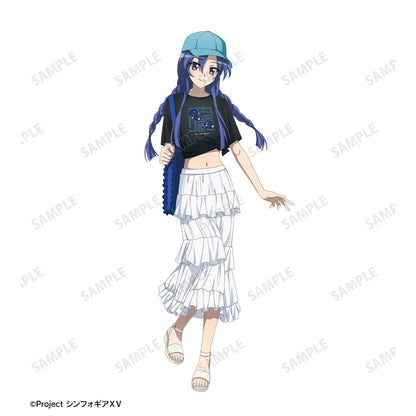 戰姬絕唱Symphogear XV 風鳴翼 私服ver. 著用BIGシルエットTシャツ男女同款