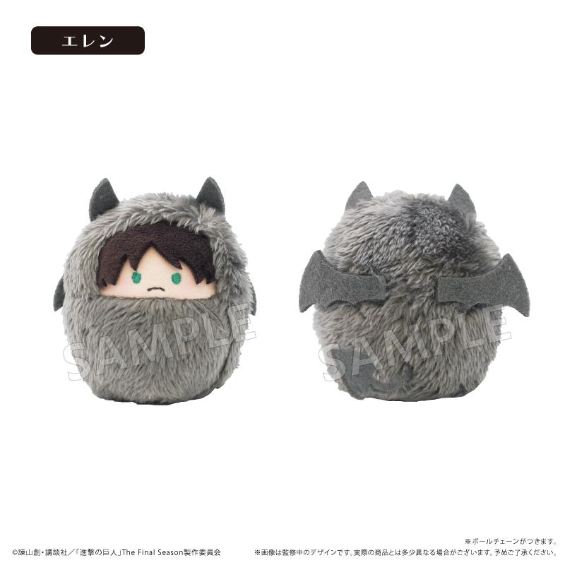《進擊的巨人》惡魔Ver. くるみたぴぬい 玩偶 6個裝