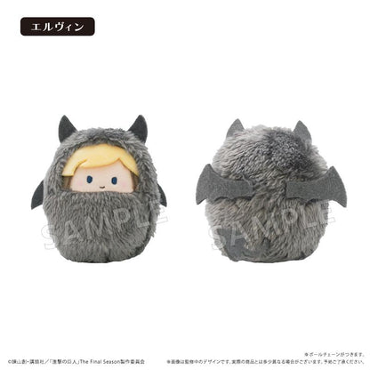 《進擊的巨人》惡魔Ver. くるみたぴぬい 玩偶 6個裝