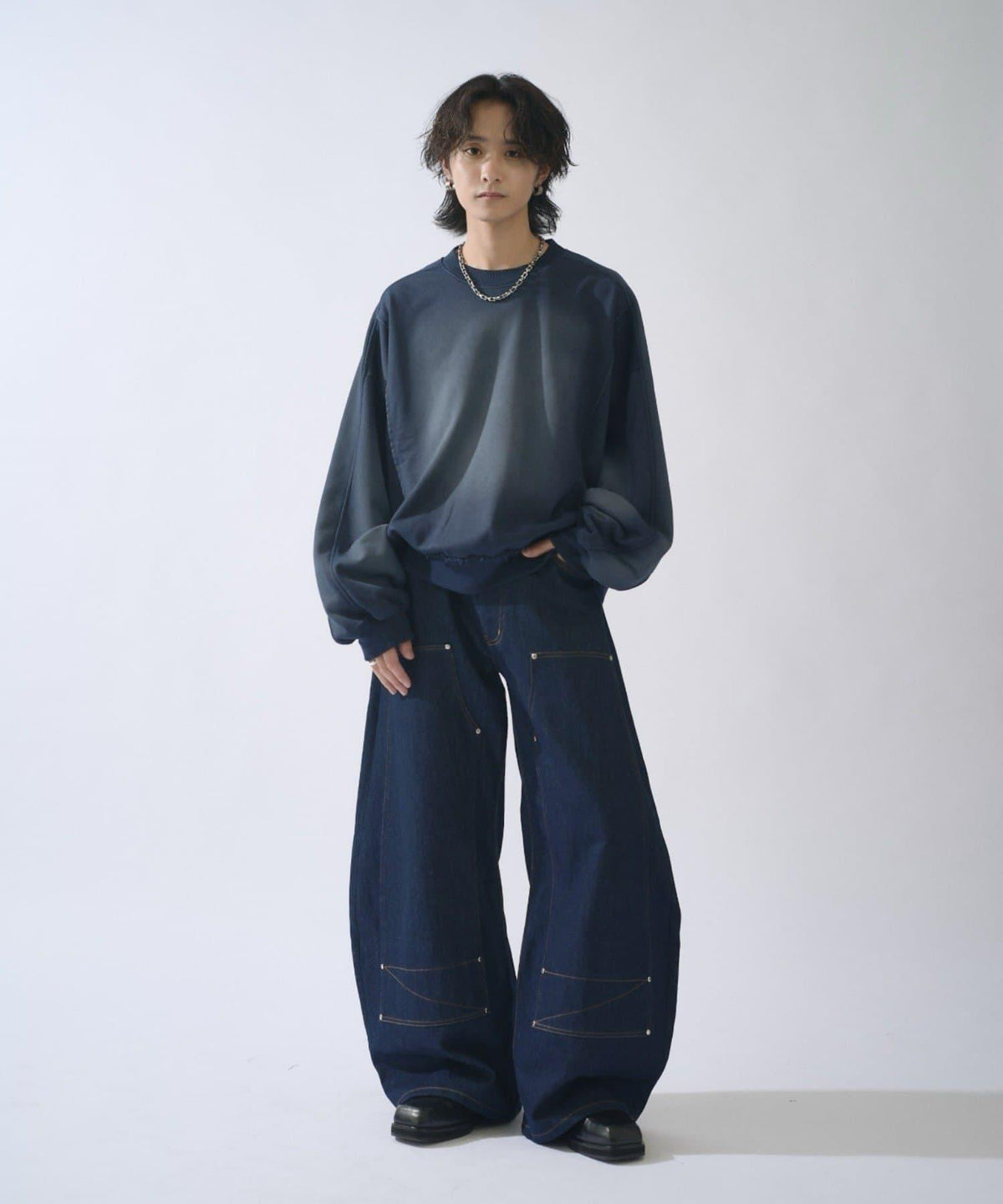 硬漂白大碼衛衣