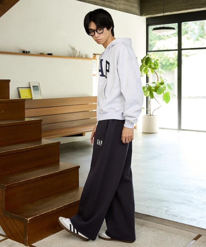 PUBLUX × GAP 聯名 寬鬆弧形褲 羅馬布 運動褲