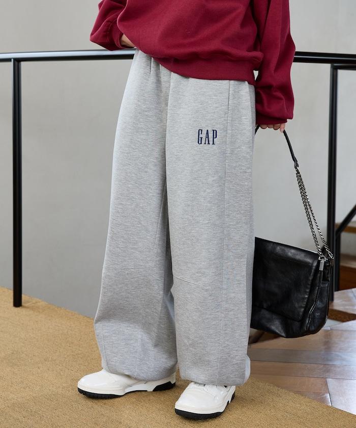 PUBLUX × GAP 聯名 寬鬆弧形褲 羅馬布 運動褲