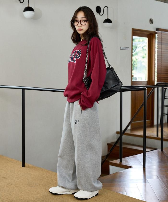 PUBLUX × GAP 聯名 寬鬆弧形褲 羅馬布 運動褲