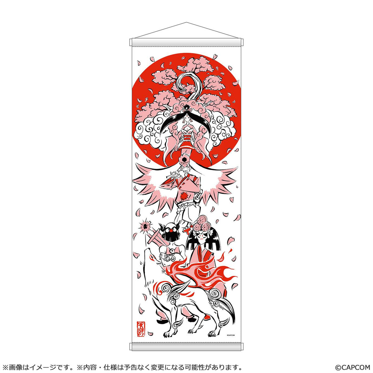 大神 20週年紀念 10週年復刻藝術企劃 春季款 吉村健一郎繪製掛畫